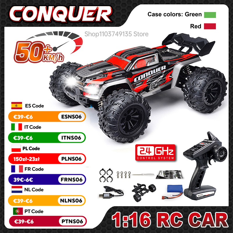 Rc Hobby Grade Car - WLtoys 1:16 Scale Large RC Car
