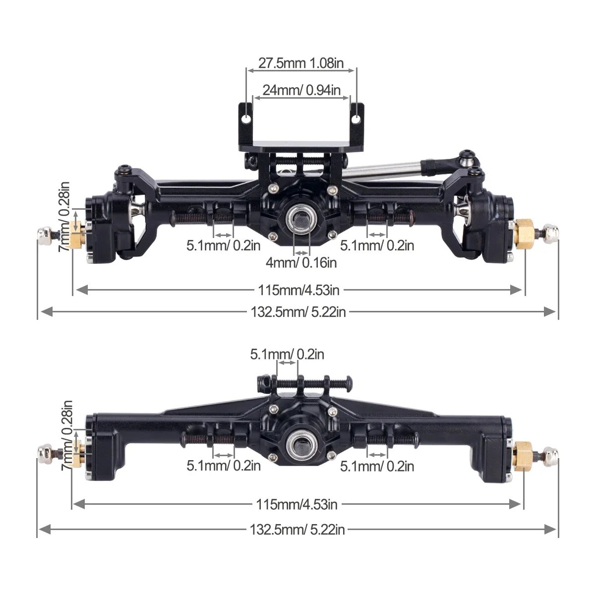 Aluminum CNC Portal Axles +10m - огляд і ціна Rc Hobby Room