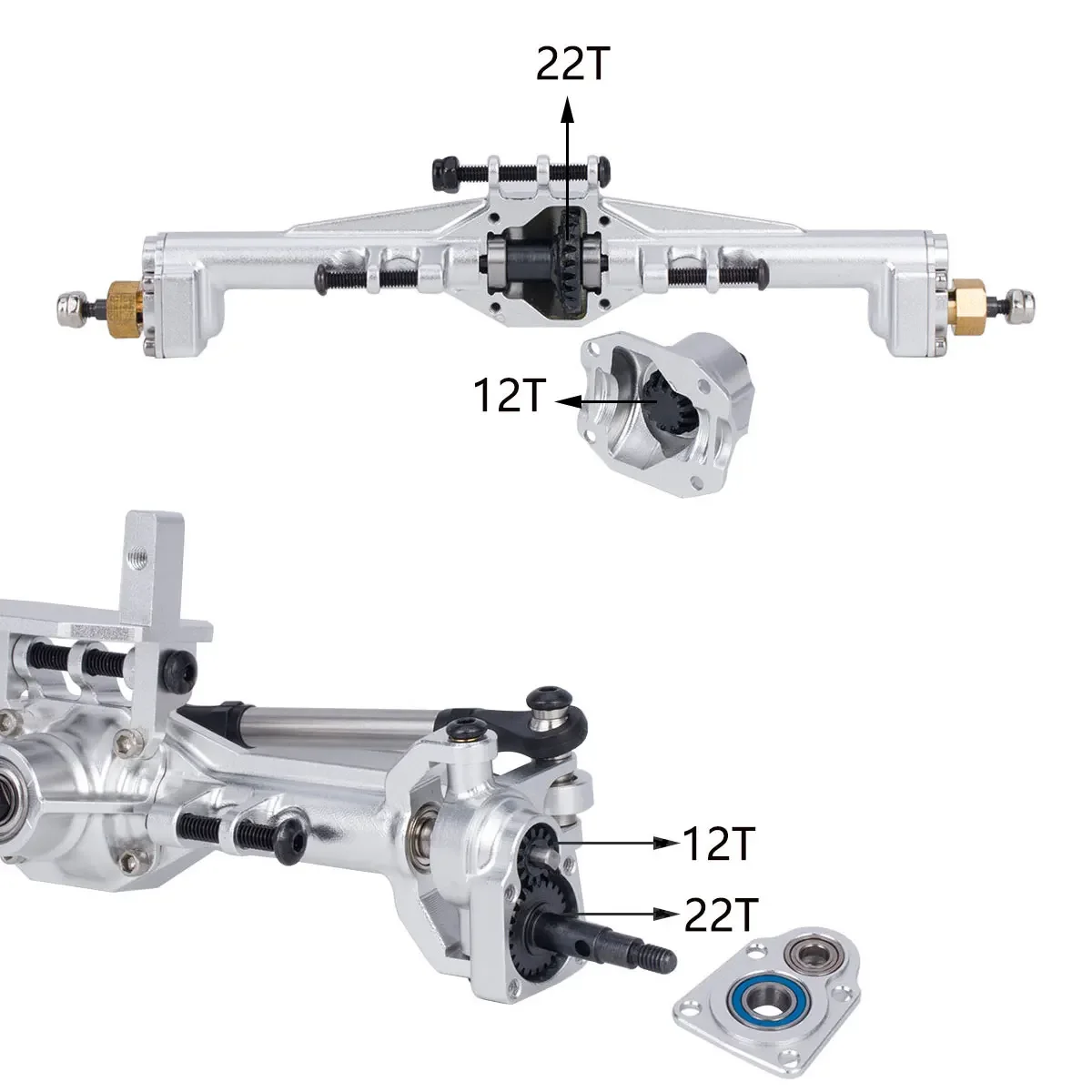 Aluminum CNC Portal Axles +10m - огляд і ціна Rc Hobby Room