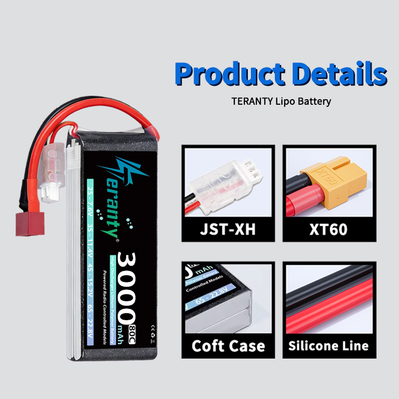 TERANTY 2S 3000mAh Lipo Batter - огляд і ціна Rc Hobby Grade Car