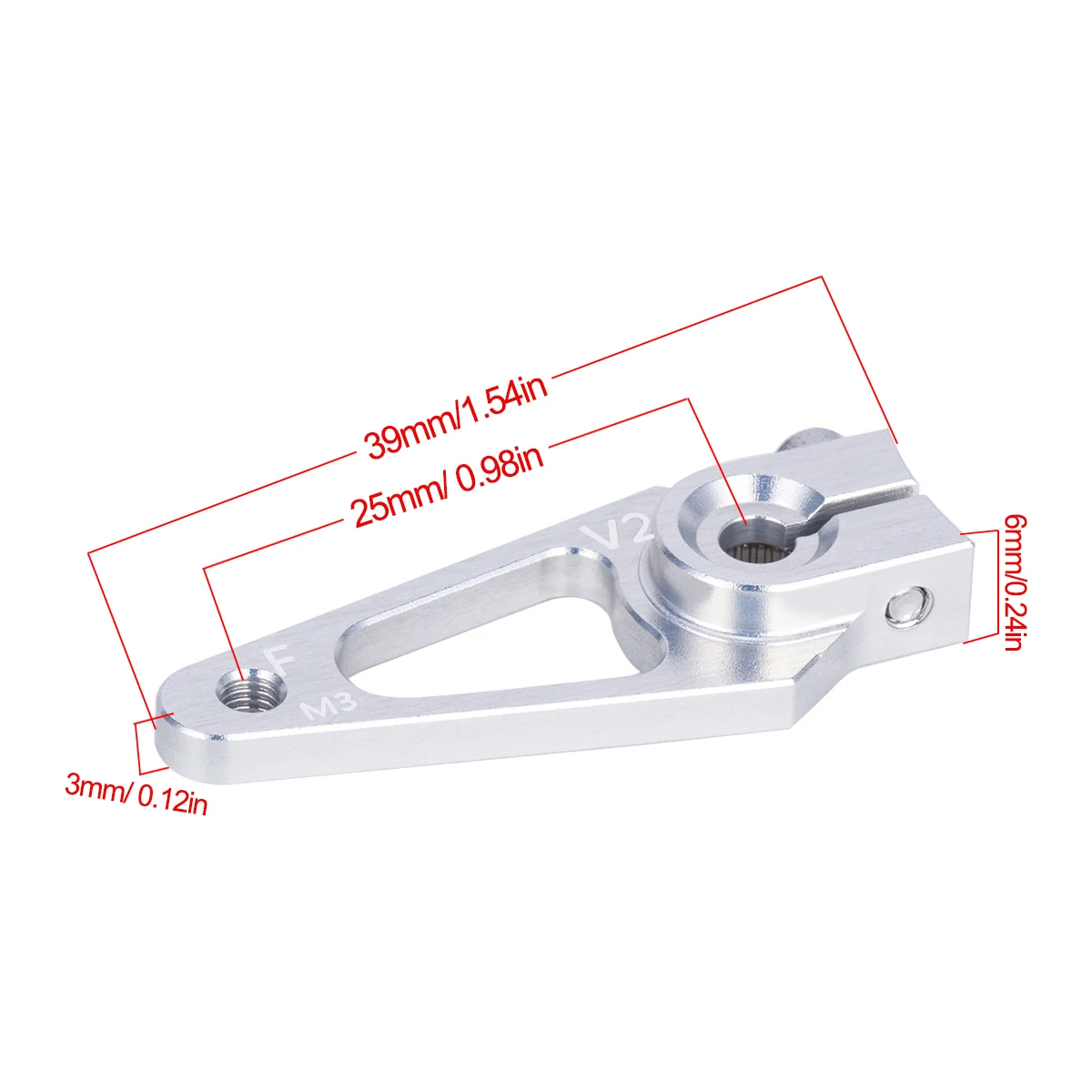 39mm M3 7075 Aluminum 25T Serv - огляд і ціна Rc Hobby Room